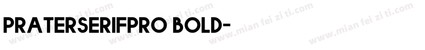 praterserifpro bold字体转换